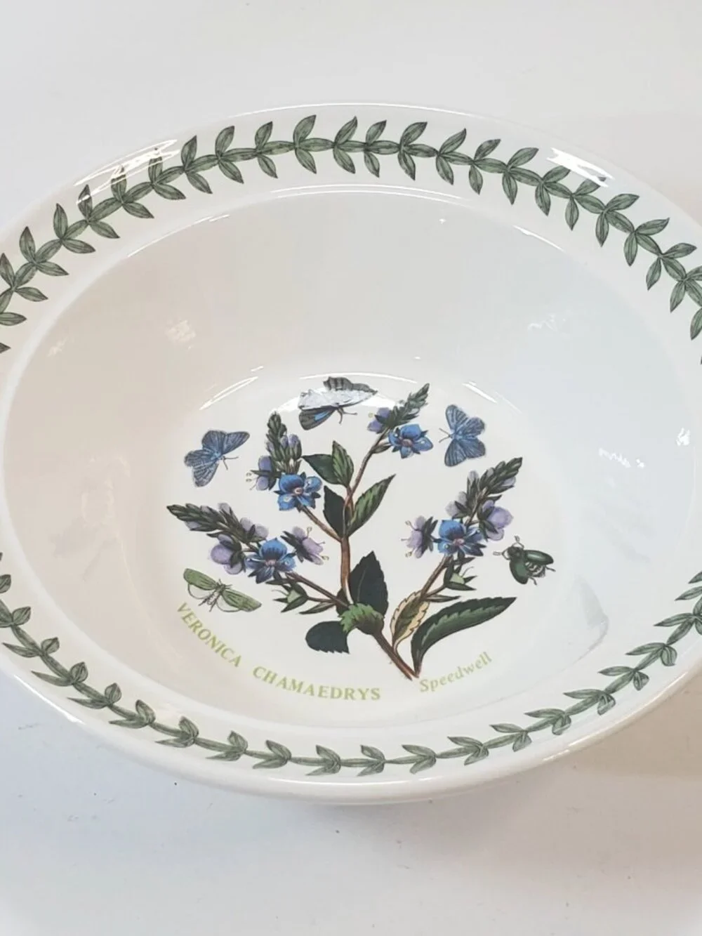 Vtg 1972 Portmeirion Botanic Garden Floral Veronica Chamaedrys Soup Cereal Bowl